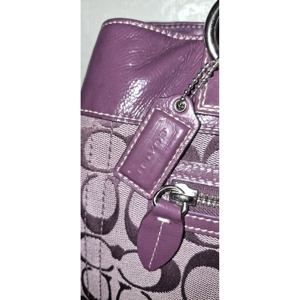 Coach Purse F15538 Purple EUC - Picture 4 of 8